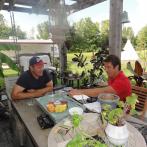 Tournage de l'émission l'Heure Bleue avec Mario Pelchat